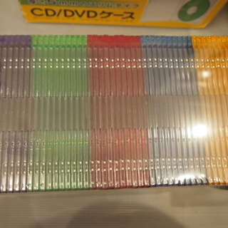 【新品】　スリムCD・DVDケース　計445枚の画像