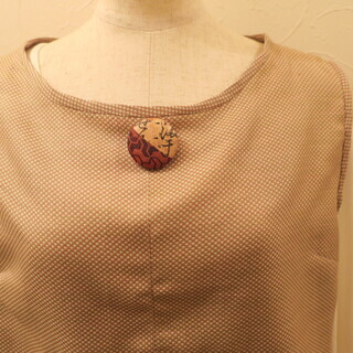 一閑張りdeブローチ・お皿づくり