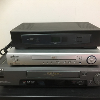 DVDプレイヤー ケーブルテレビボックスSONY VHSビデオデ...