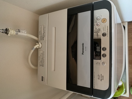 （注）受け渡し予定者さんと交渉中です）パナソニック　洗濯機　5.0ｋｇ　乾燥機能付き　4年使用　引き取り限定です