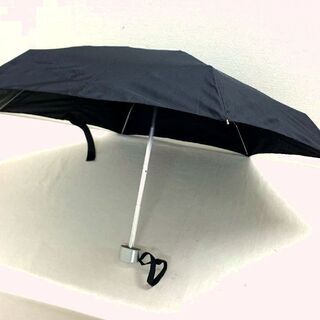500円以下3点以上で半額！期間限定実施中です(＊＾－＾＊)《持ち運びに便利♪折りたたみ傘にも日傘にもいかが》Waterfront ウォーターフロント レディース折傘 ブラック 7.5×17.5×厚さ5cm JM3974)【取りに来られる方限定】の画像