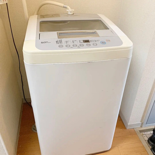 洗濯機 5kg 白 ホワイト LG WF-J50SW 2011年式