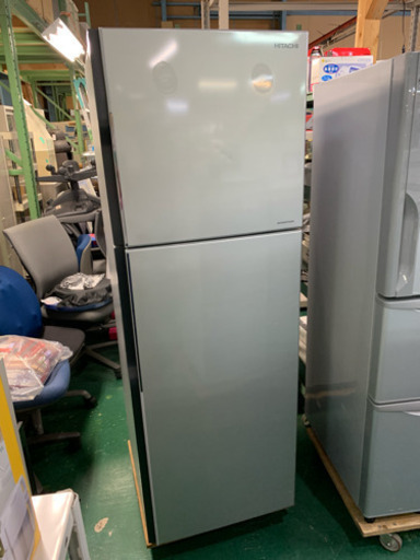 日立 2ドア冷蔵庫 2017年 225L スリム R-23HA ノンフロン インバータ 中古