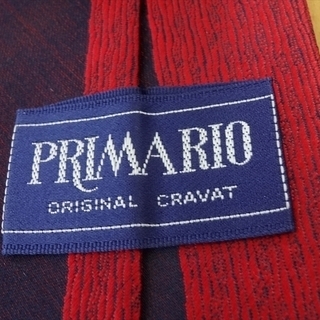 ■未使用■PRIMARIO ネクタイ ORIGINAL CRAVAT 赤色 レッド系 プリマリオの画像