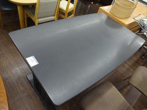 札幌 引き取り ダイニングテーブル/食卓テーブル 黒 テーブルのみ 格安で