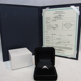 TIFFANY&Co. ティファニー 0.80ct ダイヤ リング 11.5号 pt950