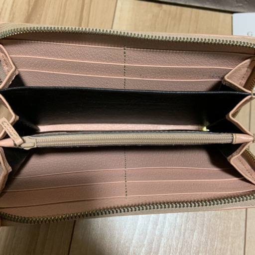 GUCCI グッチ GGキャンバス柄 ラウンドファスナー長財布