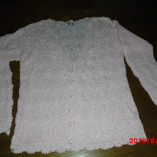 レースのカーディガン