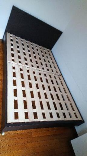 セミダブルベッドフレーム  ブラウン「FRANCEBED」