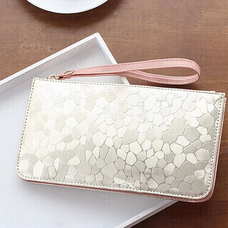 【物々交換OK】【新品】ヨーロッパ風 クラッチバッグ レディース スパンコール 長財布 ゴールドの画像