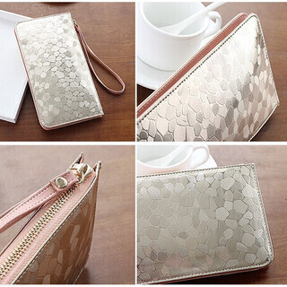 【物々交換OK】【新品】ヨーロッパ風 クラッチバッグ レディース スパンコール 長財布 ゴールドの画像