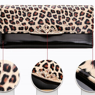 【物々交換OK】【新品】レディース 韓国風 ヒョウ柄 長財布の画像