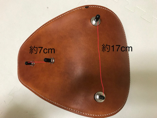 1点のみ 汎用 アメリカン 本皮バイク ソロシート