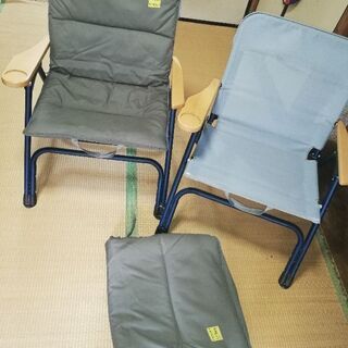 簡易イス　二個セットの画像