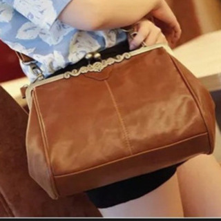 未使用がま口バック