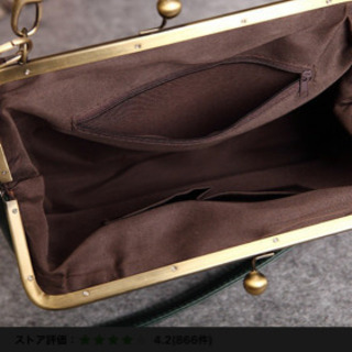 未使用がま口バックの画像