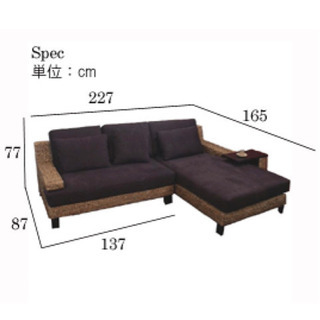 😳定価27万😳✨💗美品 ①ウォーターヒヤシンスソファー💗✨💡PERFORMAX正規品💡の画像