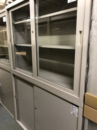 コクヨ 4×3型 引き違い書庫 上下セット 中古