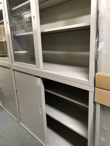 コクヨ 4×3型 引き違い書庫 上下セット 中古