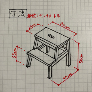 【条件付きで無料で差し上げます】IKEA 階段型登り台の画像