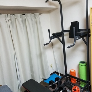 マルチホームジム + ベンチ + ダンベルなど
