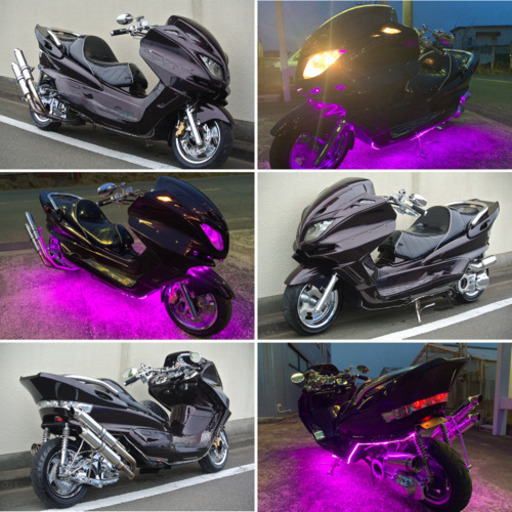 【YAMAHA マジェスティ】ダークパープルカラー！！スピーカー、アンプ新品！！