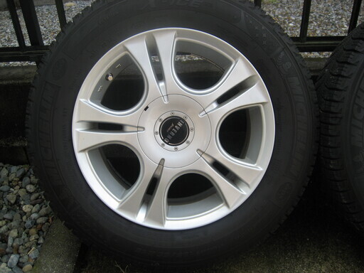 195/65R15 ミシュランＸ－Ｉce 残溝約5.5mmアルミホイール15×6.5J　5Ｈ 4本 スタッドレス