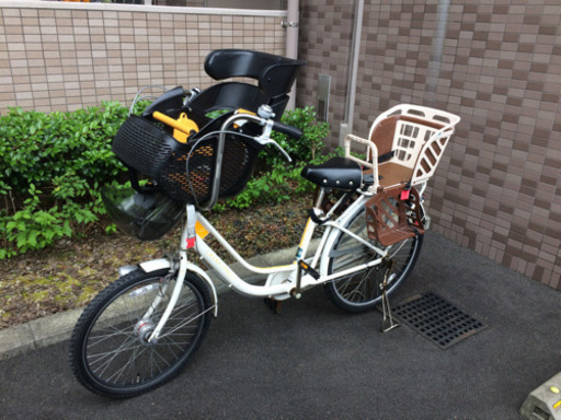 3人乗りギア付き自転車（前後新品タイヤ）