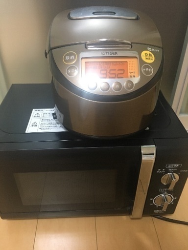炊飯器、電子レンジセット
