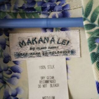 値下げしました❗️アロハシャツ MAKANA LEI シルク10...