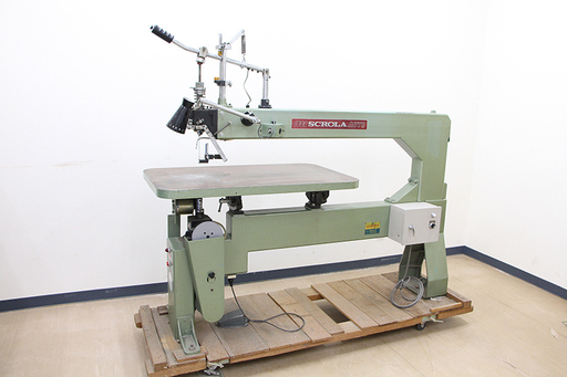 旭工機 スクローラー糸のこ盤 1300 プラスチック 看板 100V フットスイッチ (D3138Ynxx)