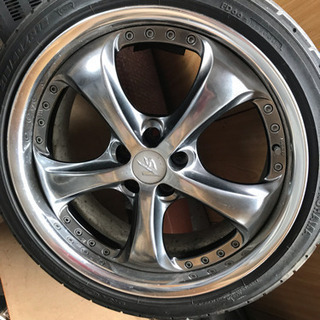 ピッチ100 5穴  work 18インチ 215/40ZR18