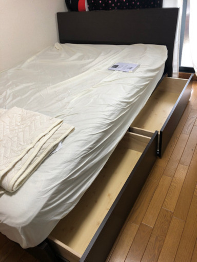 【至急】☆美品☆ダブルベッド マットレスセット