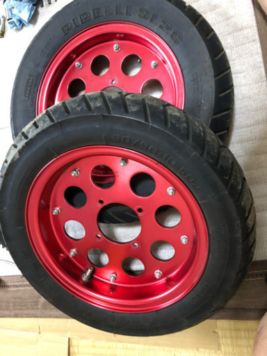 ホンダ モンキー ゴリラ キタコ 赤ホイール 10インチ