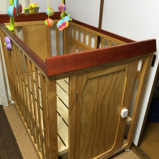 カウプンキ ベビーベッド  ＋ベビー布団１０点セット 