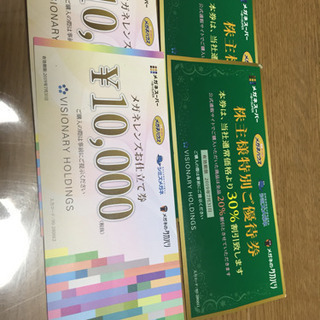 メガネスーパーの株主優待券