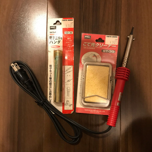 未使用はんだごて はんだ クリーナー付き