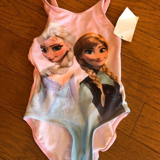 新品タグ付き H &M アナ雪デザイン子供用水着 90