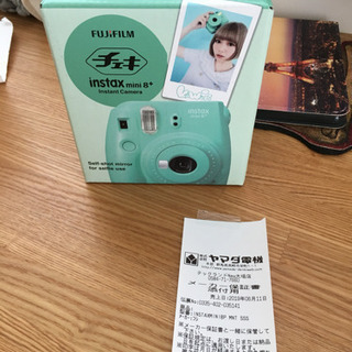 チェキ instax8mini+ ミント 6/22に入手の新品！の画像