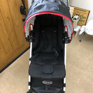 買い物カゴが積める！グレコ ベビーカー 