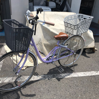 26インチ✿ブリジストン♡紫色の可愛い自転車
