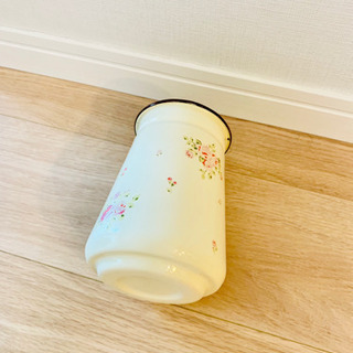 【美品】ローズ ホーロー タンブラーの画像