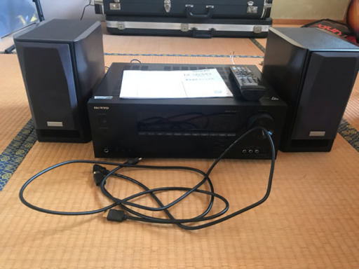 【値下げ】ONKYOオンキヨー AVアンプ とスピーカー2個付けます！
