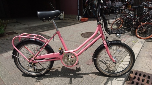 【中古】６段変速　オートライト　小径車