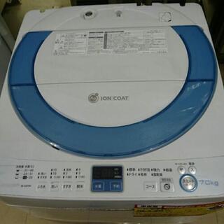 (会員登録で)シャープ 全自動洗濯機7kg 2014年製 高く買取るゾウ中間店 ES-GV7H | 洗濯機：シャープ