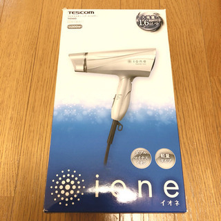 ほぼ新品 TESCOM マイナスイオン ヘアードライヤーTID40Dの画像