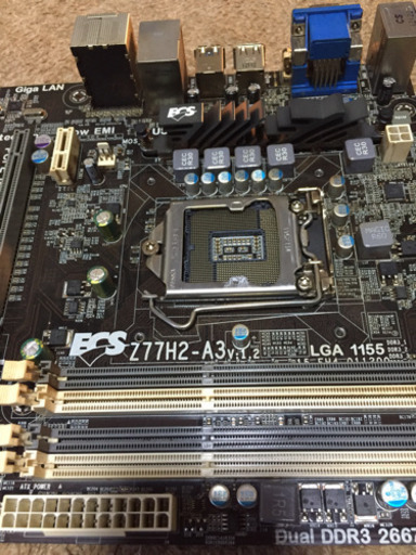 （お取引き決まりました）ECS  Z77H2-A3マザーボード(LGA1155)ジャンク