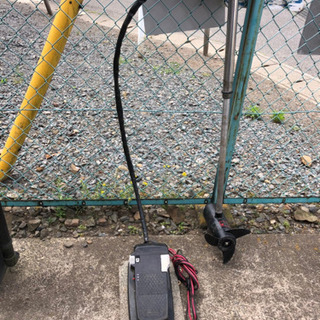 モーターガイド☆12Vエレキ2機セット♪故障異音なし!!2機掛けに最適 オフセットにピッタリ収まるカスタム仕様!!!の画像