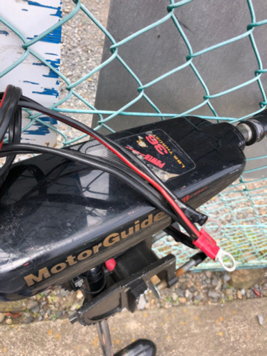 モーターガイド☆12Vエレキ2機セット♪故障異音なし!!2機掛けに最適 オフセットにピッタリ収まるカスタム仕様!!!