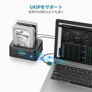 新品　Inateck HDDスタンド USB3.0接続 2.5型 / 3.5型 SATA HDD/SSD対応 パソコンなしでHDDのまるごとコピー機能付き 6TB対応 の画像